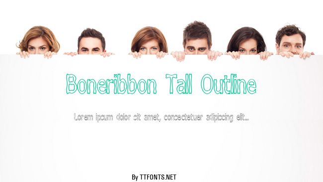 Boneribbon Tall Outline example